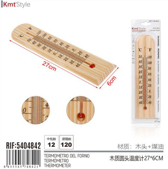 TERMOMETRO LEGNO 27*6CM