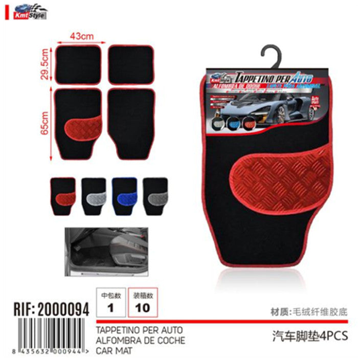 TAPPETINO PER AUTO 4PCS 1.9KG