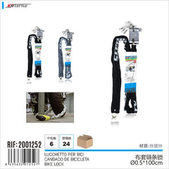 LUCCHETTO PER BICI 5X1000MM