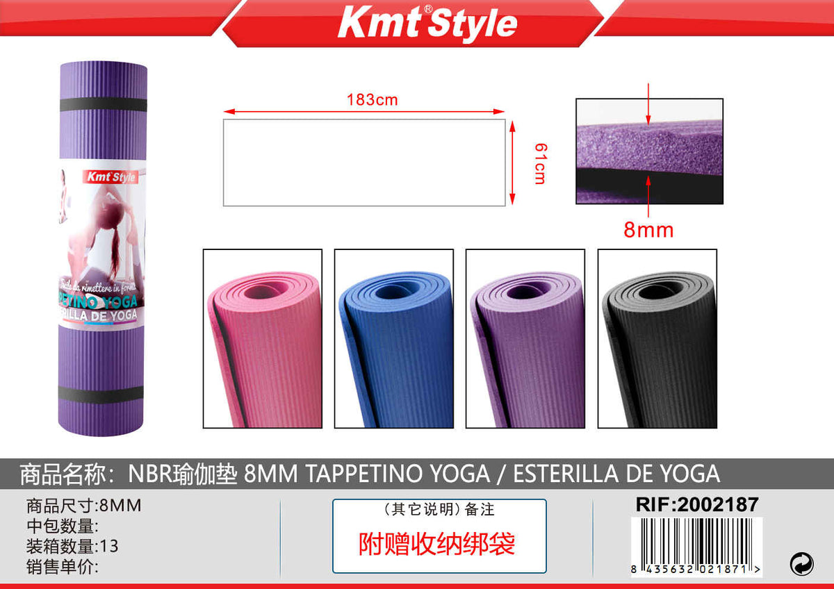 TAPPETO PER YOGA 183*61*8MM