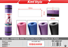 TAPPETO PER YOGA 183*61*8MM