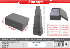 SET 10 SCATOLE MATRIOSKA 37.5X29X16CM