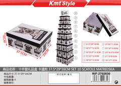 SET 10 SCATOLE MATRIOSKA 37.5X29X16CM