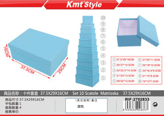 SET 10 SCATOLE MATRIOSKA 37.5X29X16CM