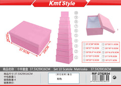 SET 10 SCATOLE MATRIOSKA 37.5X29X16CM