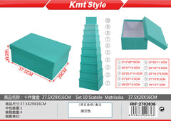 SET 10 SCATOLE MATRIOSKA 37.5X29X16CM