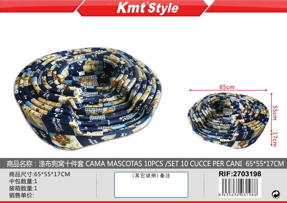 SET 10 CUCCE PER CANI 65*55*17CM