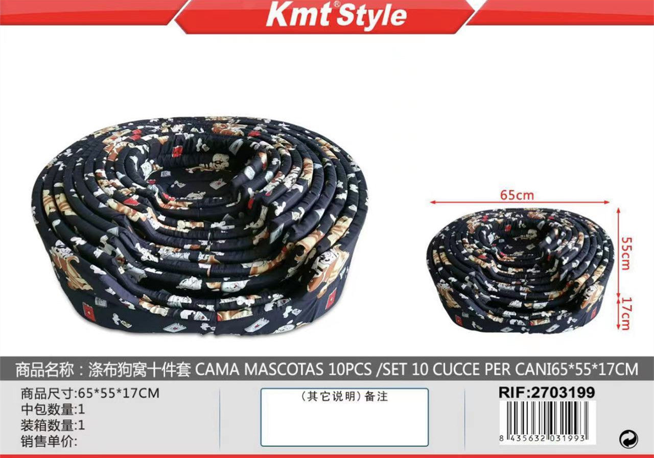 SET 10 CUCCE PER CANI 65*55*17CM