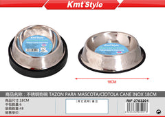 CIOTOLA CANE INOX 18CM