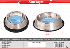 CIOTOLA CANE INOX 26CM