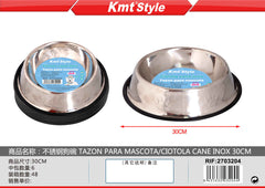 CIOTOLA CANE INOX 30CM