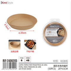 CARTA FORNO PER FRIGGITRICE AD ARIA (50PZ)  20*4.5CM