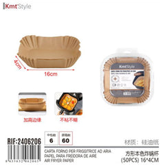 CARTA FORNO PER FRIGGITRICE AD ARIA (50PZ) 16*4CM