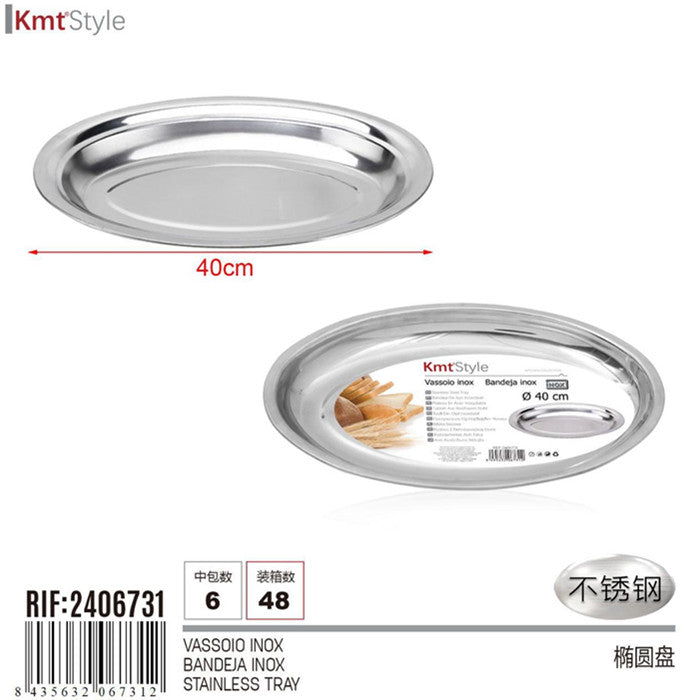 VASSOIO INOX 40CM