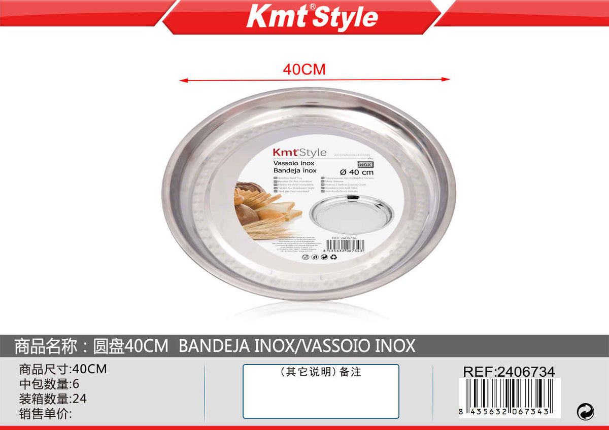 VASSOIO INOX 40CM