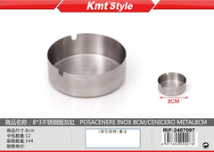 POSACENERE IN ACCIAIO INOX 8CM
