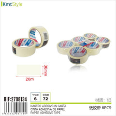 NASTRO ADESIVO IN CARTA 36MM*20M*0.135MM