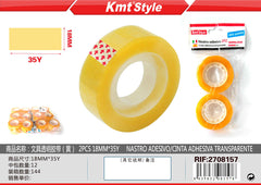 NASTRO ADESIVO 2PZ 18MM*35Y 6703627