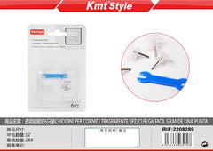 CHIODINI PER CORNICI TRASPARENTE 6PZ