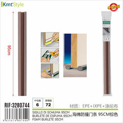 STRISCIA PORTA ANTIURTO IN SPUGNA MARRONE 95CM