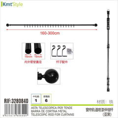ASTA TELESCOPICA PER TENDE 160-300CM