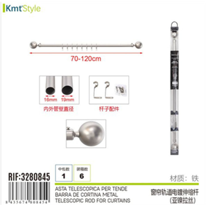 ASTA TELESCOPICA PER TENDE 70-120CM