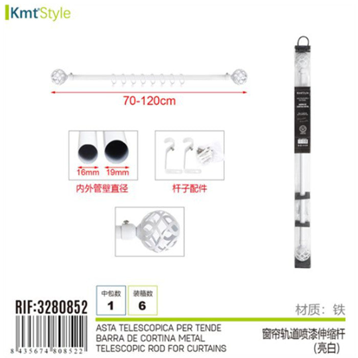 ASTA TELESCOPICA PER TENDE 70-120CM