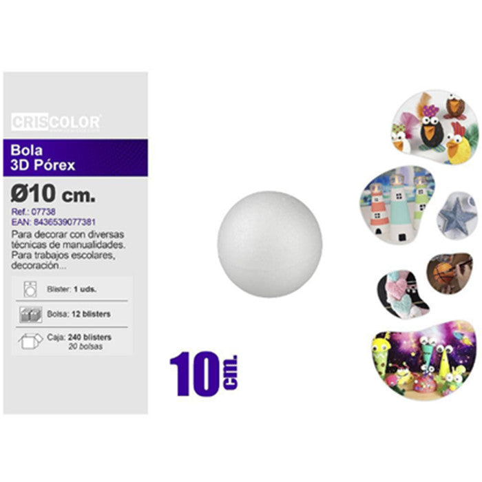 PALLA 3D POREX 10CM
