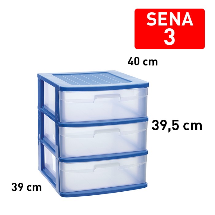 Cassettiera 3 cassetti Sena AZUL