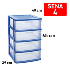 Cassettiera 4 cassetti Sena AZUL