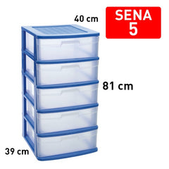 Cassettiera 5 cassetti Sena AZZUR.