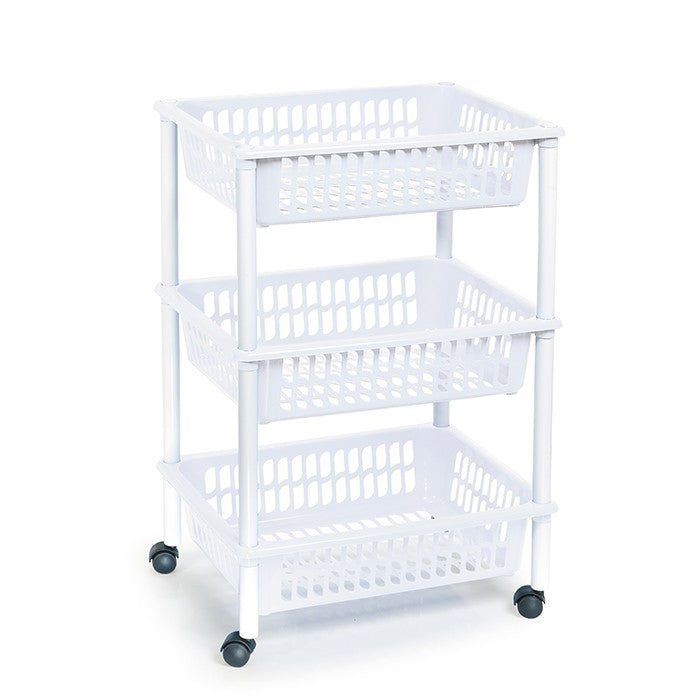 Carrello a 3 piani BIANCO