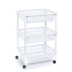 Carrello a 3 piani BIANCO