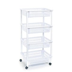 Carrello a 4 piani BIANCO