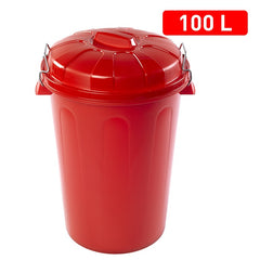 Bidone 100 Lt ROSSO