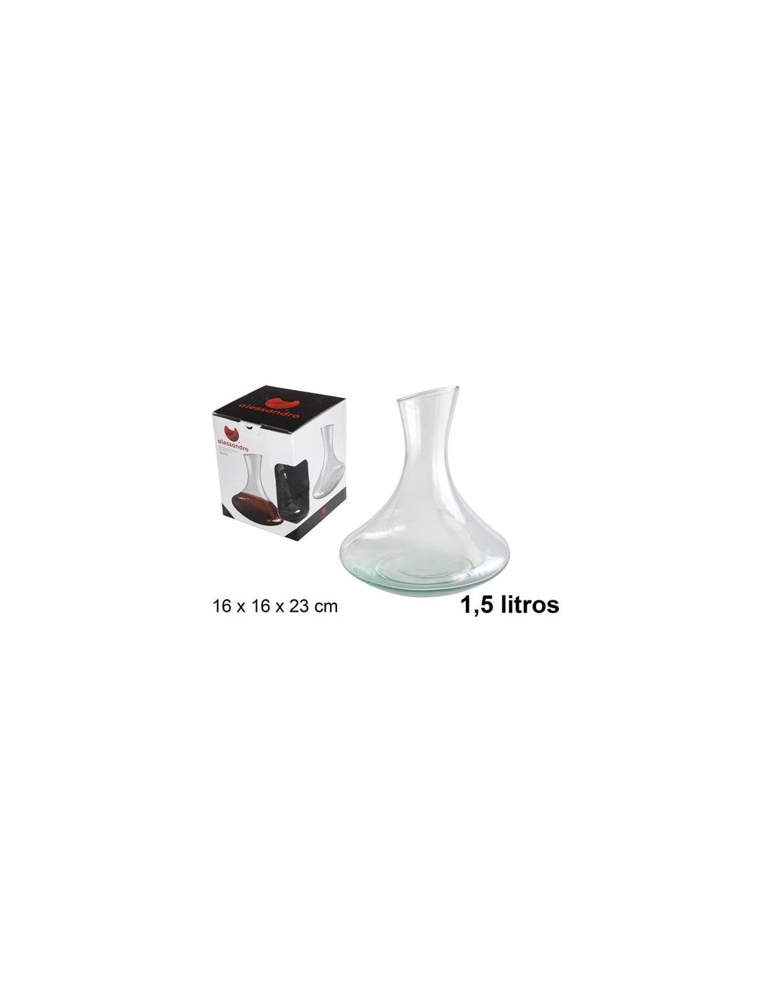 DECANTER IN VETRO MOLATO SOFIA 1,5LT