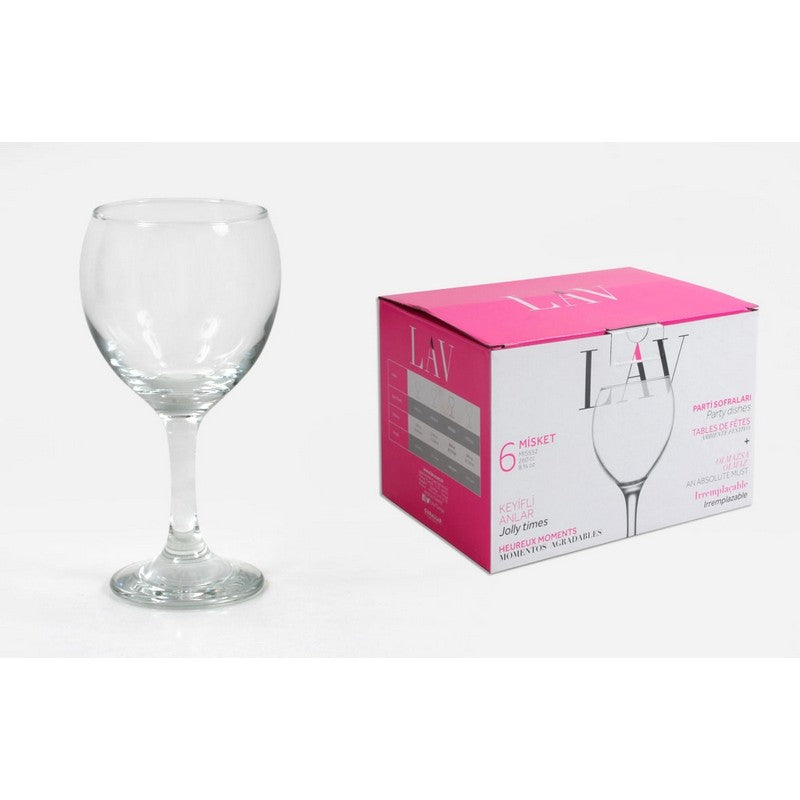 SET 6 BICCHIERE ACQUA 260CC "MISKET"