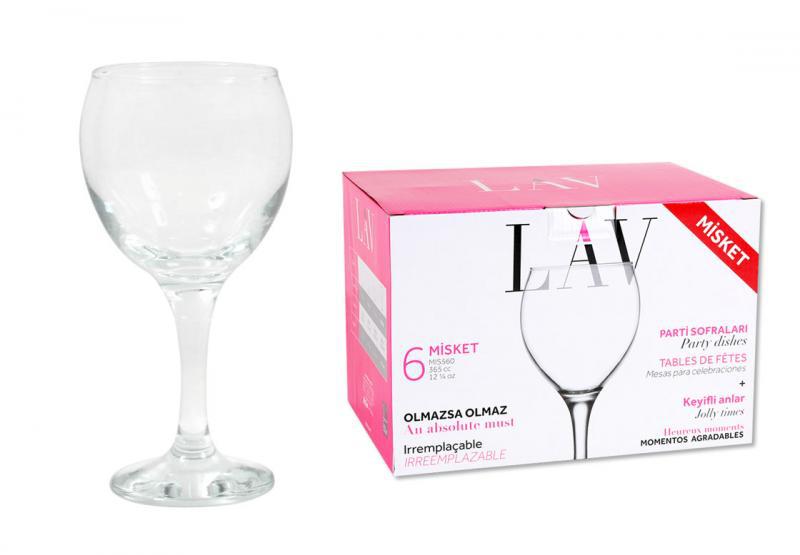 SET 6 BICCHIERE GRAN VINO 360CC "MISKET"