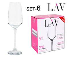 SET 6 COPPA CHAMPAGNE 230CC "LAL"