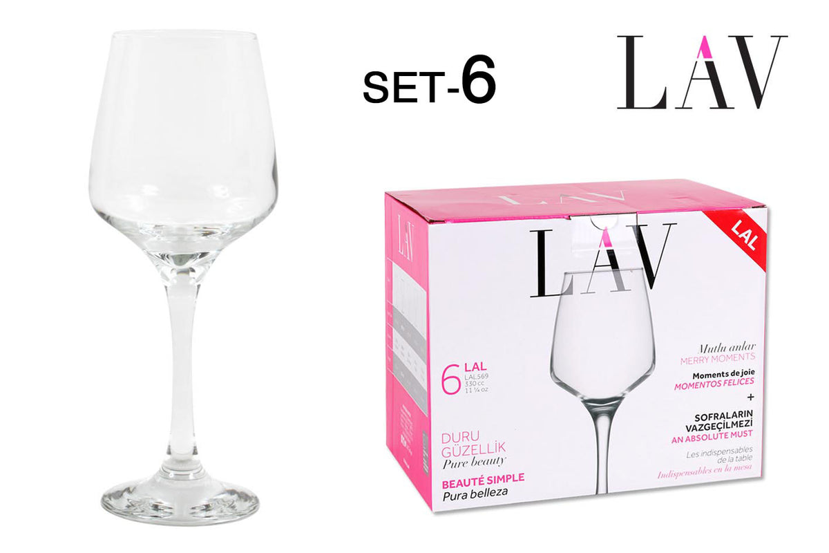 SET 6 BICCHIERE ACQUA 380CC  "LAL"