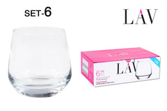 SET 6 BICCHIERE WHISKY 345cc "LAL"