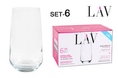SET 6 VASOS ALTO 480cc "LAL"
