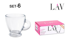 SET 6 TAZZA C/ALI 95CC ESPRESSO "ROMA"