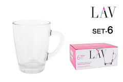 SET 6 TAZZA C/ALI 250CC "VEGA"
