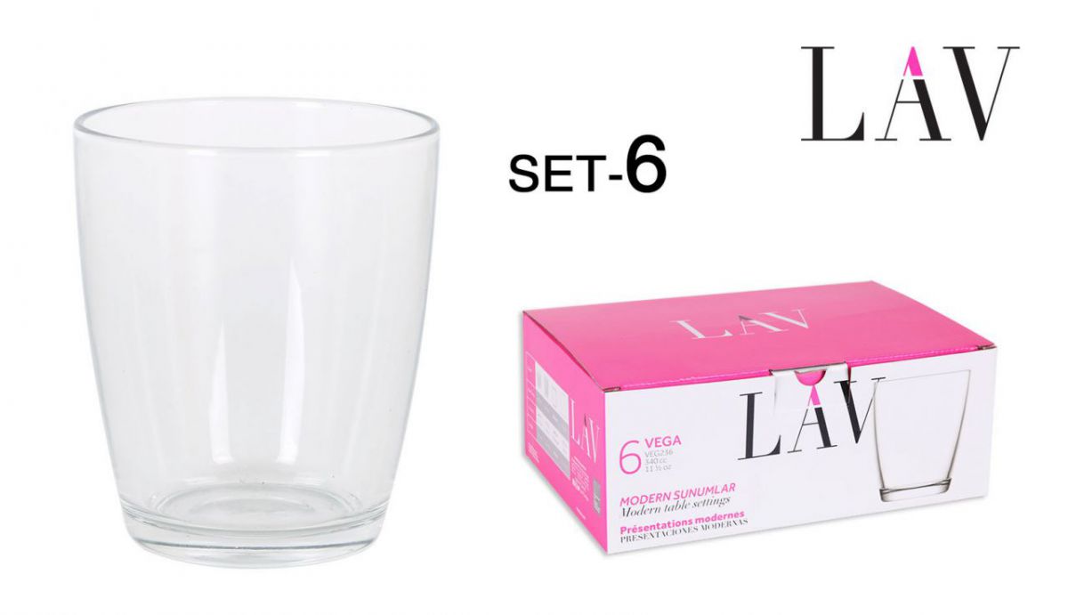 SET 6 BICHIERRE 340cc "VEGA" (VEG236F)