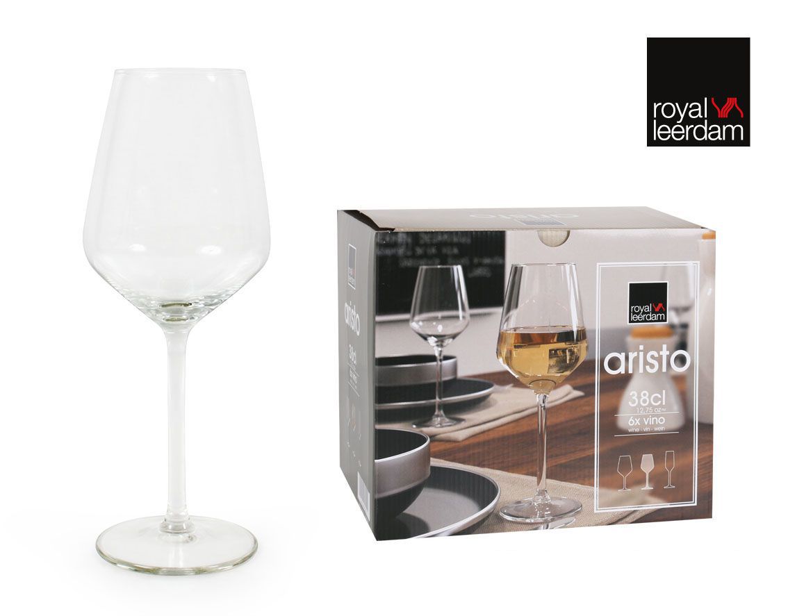 SET 6 BICCHIERI VINO 38CL "ARISTO"